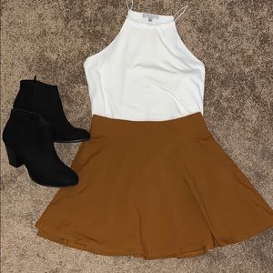 Burnt Orange mini skirt